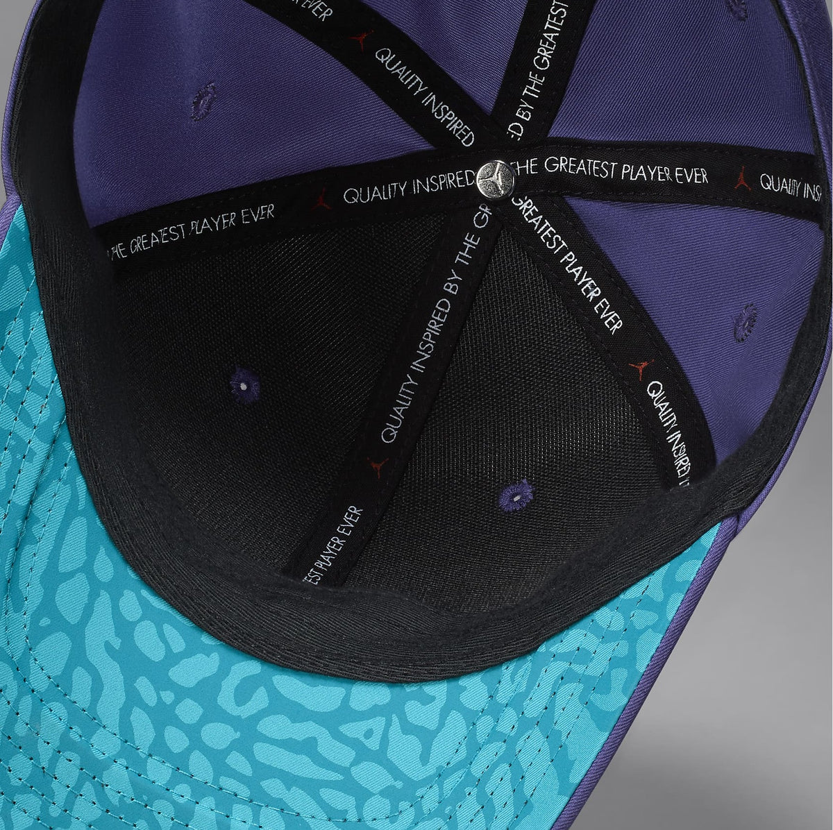 Air Jordan Golf Rise Cap Sky J Light Purple Aquatone Green Abyss FD5 Trilogy Merch PH