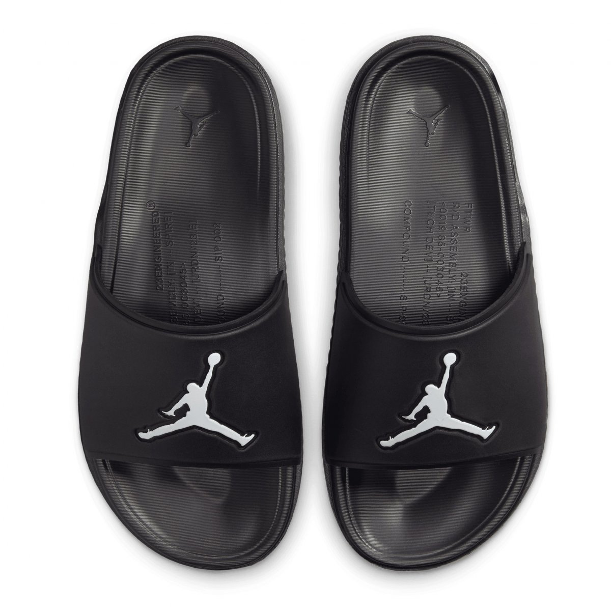 Air Jordan Jumpman Slides Black White FQ1598 001 Trilogy Merch PH