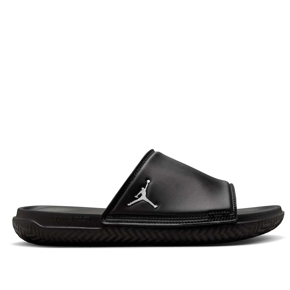 Black and cheap grey jordan slides