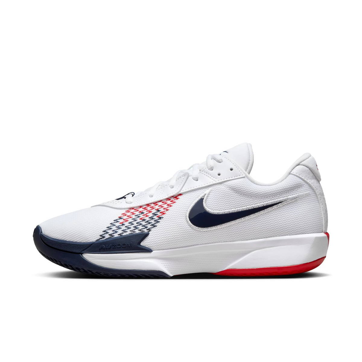 nike basketball shoes red white and blue