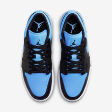 Men's Air Jordan 1 Low (Black/University Blue)(553558-041)