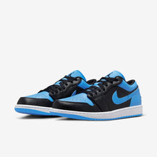 Men's Air Jordan 1 Low (Black/University Blue)(553558-041)