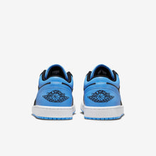 Men's Air Jordan 1 Low (Black/University Blue)(553558-041)