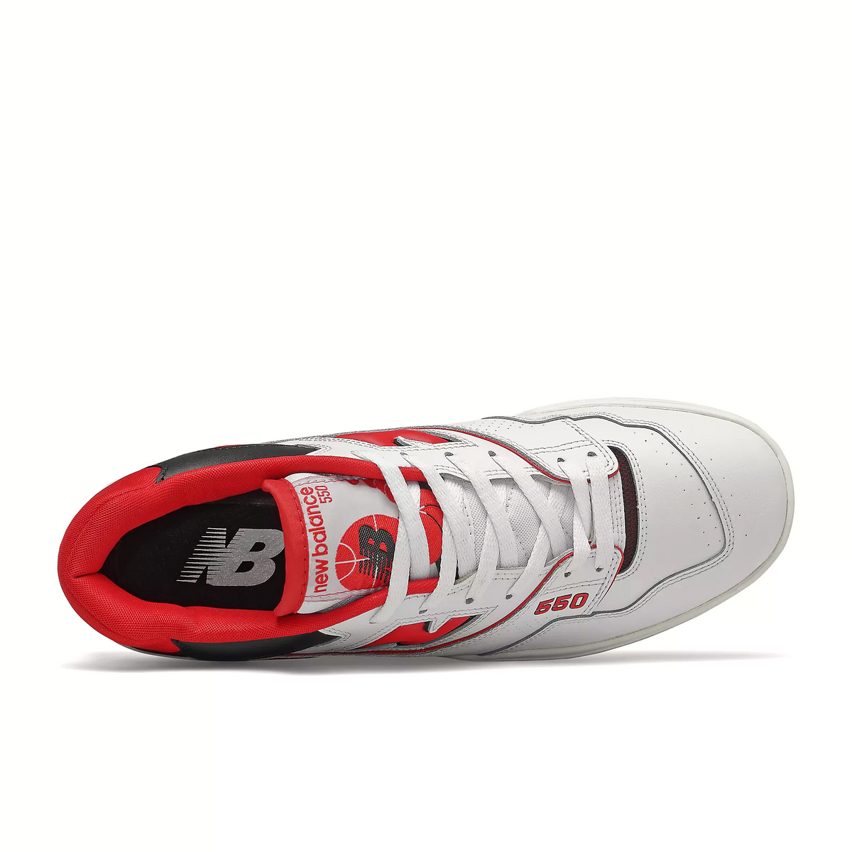 New Balance 550 BB550SE1 Men\'s Size 10.5 White Team Red Sneaker New Balance 550 White Team Red | BB550HR1 | Laced main image 2