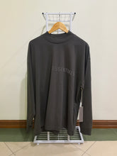Fear of God ESSENTIALS SS23 | Long Sleeve "Printed" Logo Tee (Off Black)(125BT222010F)