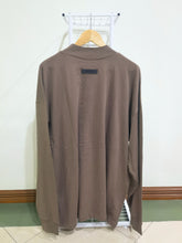 Fear of God ESSENTIALS SS22 | Long Sleeve "Flocked" Logo Tee (Wood)(125SU22014F)