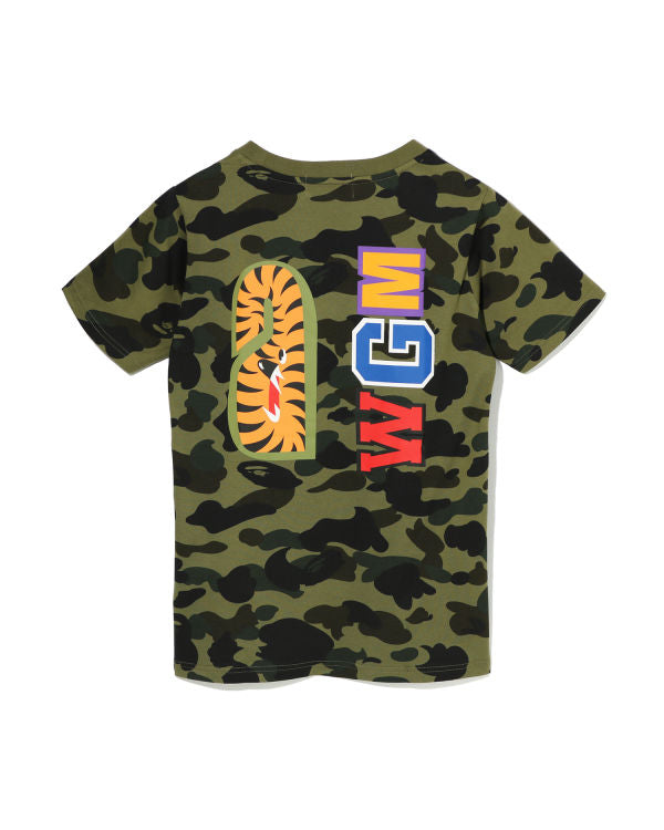 1st camo top shark tee