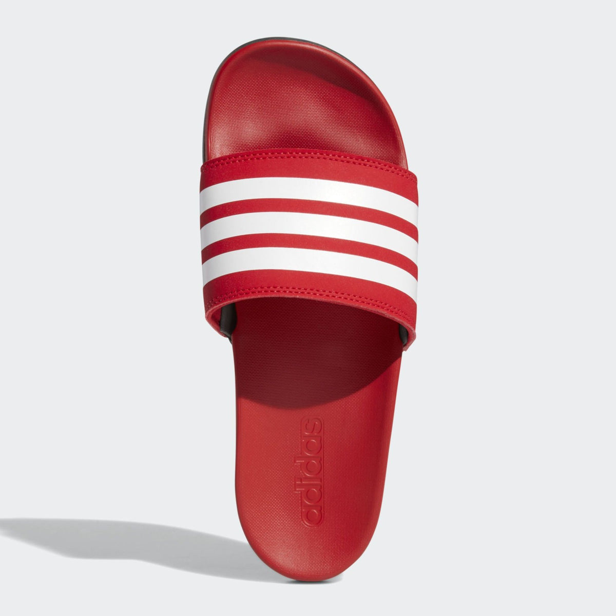 Adidas cloudfoam slides red online