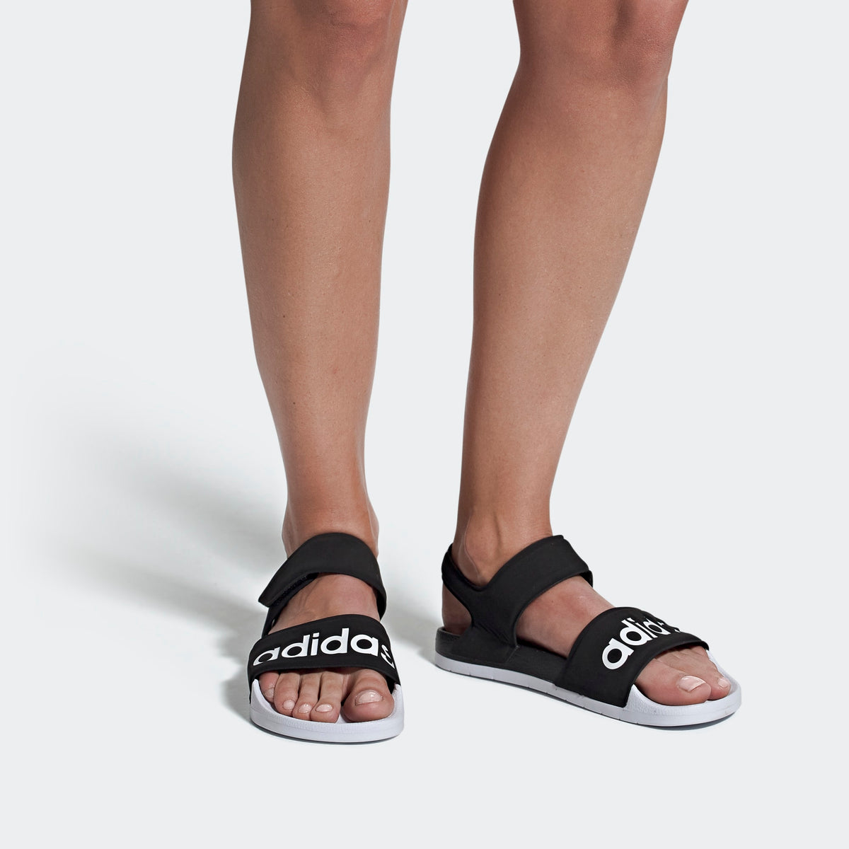 Adidas adilette best sale women's strappy sandals