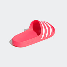 Adidas Adilette Aqua Stripe Slides (Signal Pink)(FW4292)