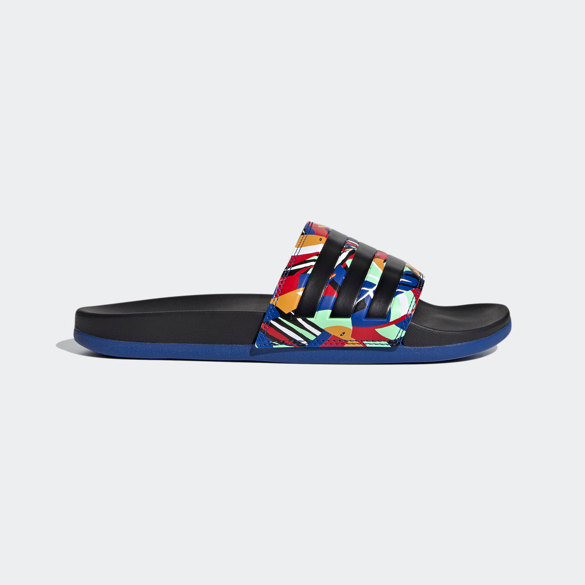 Adidas Adilette Cloudfoam Slides Farm Rio Black Royal Blue FW7255 Trilogy Merch PH