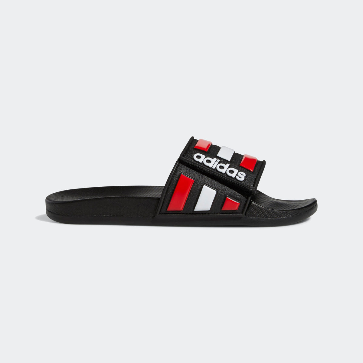 Adidas Adilette Cloudfoam Comfort BREDS Adjustable Strap Black Red Trilogy Merch PH