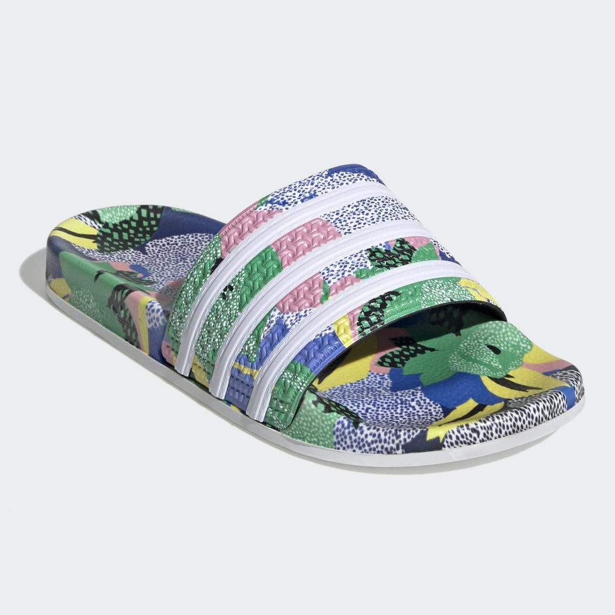 Adidas slides store floral