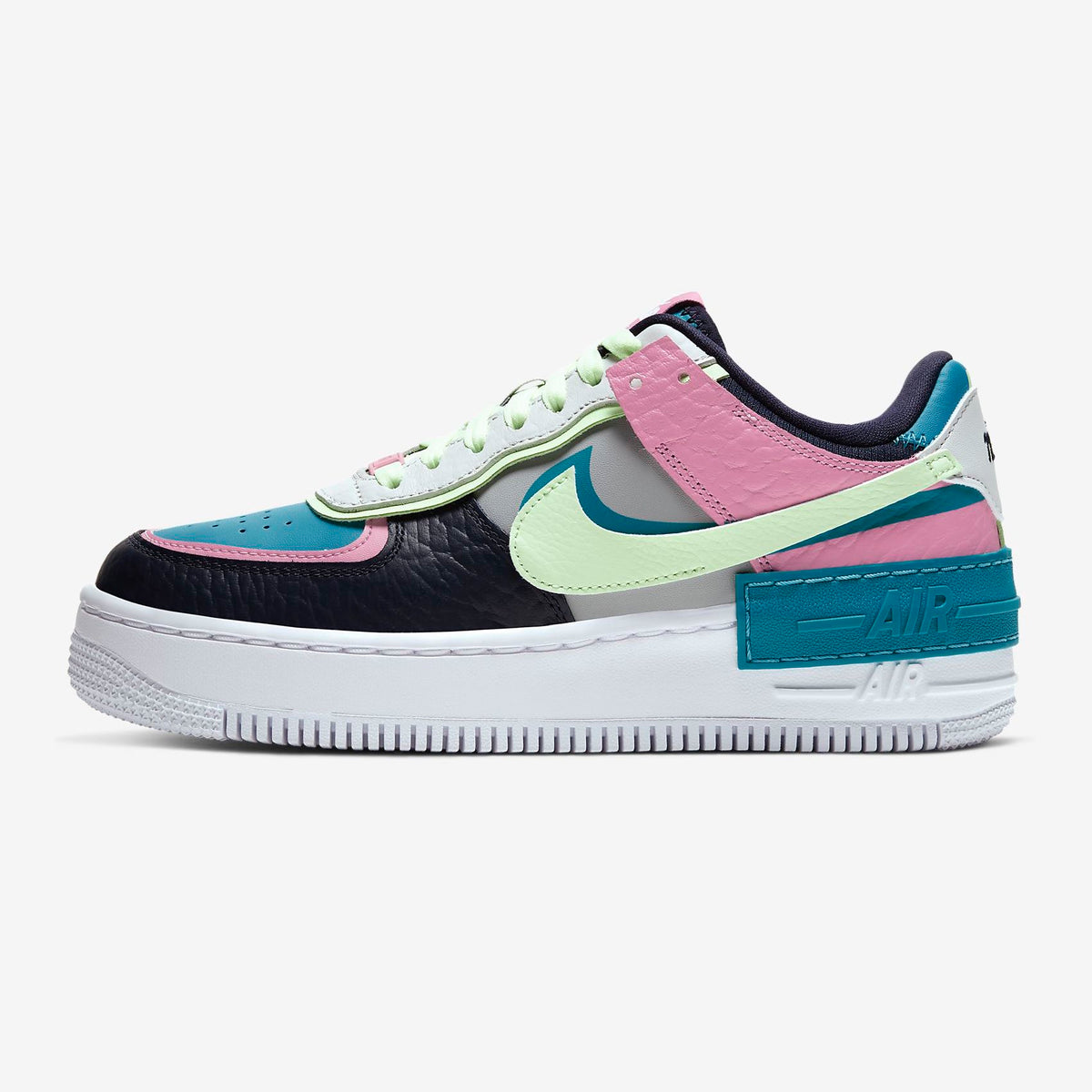 Women s Nike Air Force 1 Shadow SE Light Smoke Grey Oracle Aqua