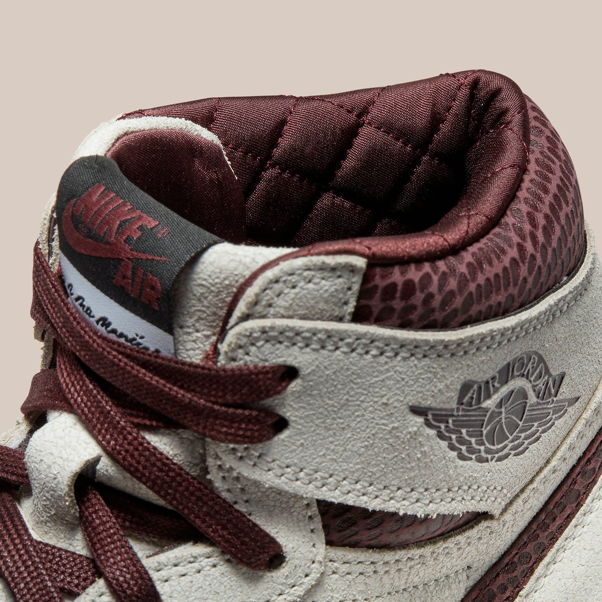Jordan 1 High x A Ma Maniére Burgundy A Ma Maniere x Air Jordan 1 DO7097-100 Release Date - SBD