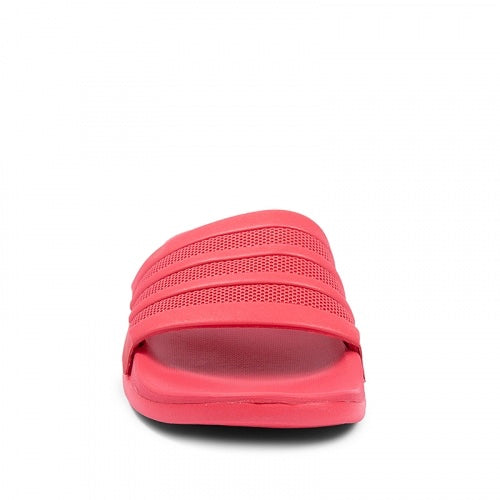 Women s Adilette Cloudfoam Plus Mono Stripes Red Active Pink