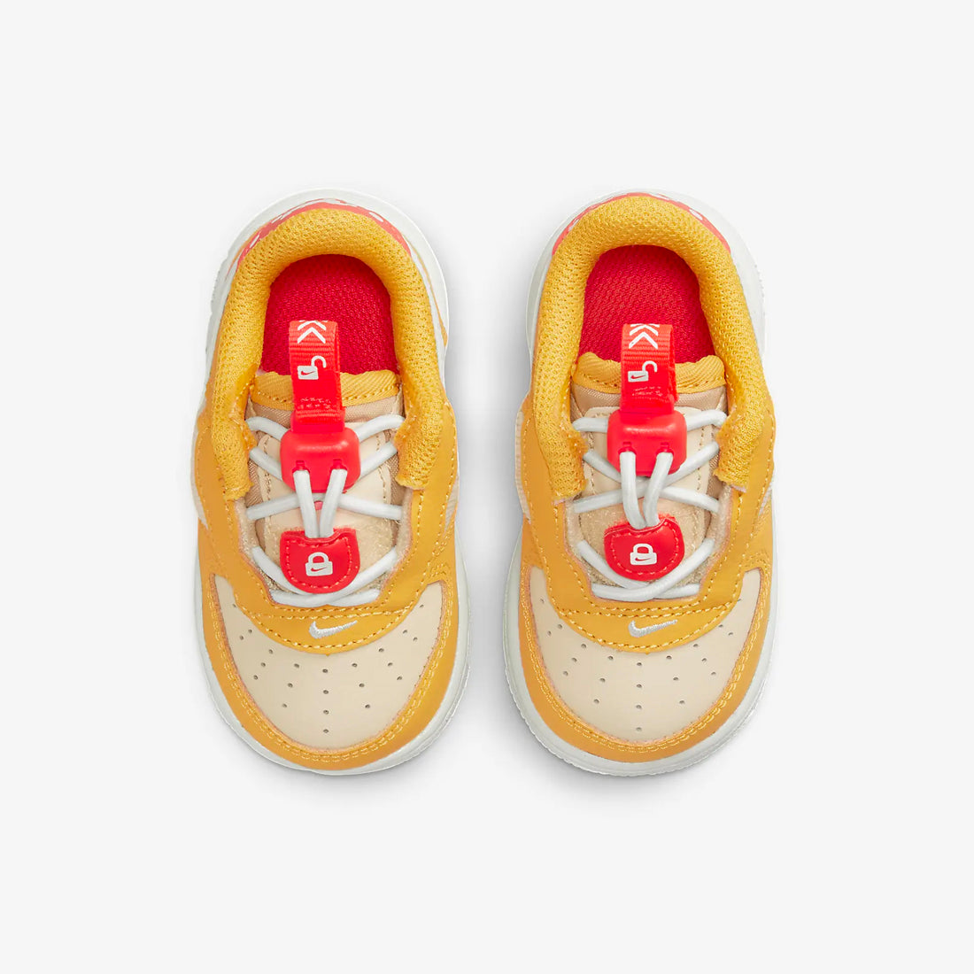 Baby Toddlers Air Force 1 Toggle SE Yellow Ochre Bright Crimson DQ Trilogy Merch PH