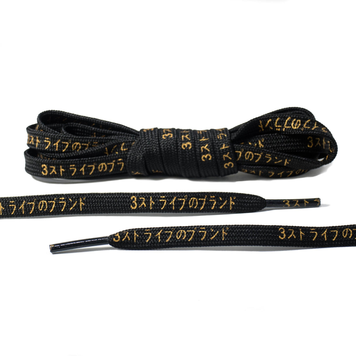 Black and Gold Japanese Katakana Laces Trilogy Merch PH
