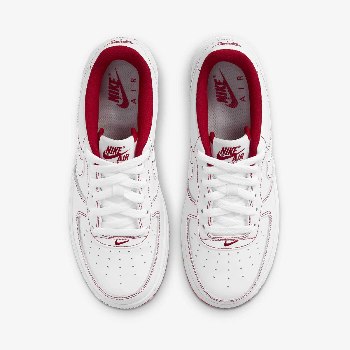 Buy Air Force 1 '07 'Contrast Stitch - White University Red