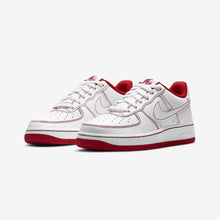 GS Nike Air Force 1 "Contrast Stitch" (White/University Red)(CW1575-100)