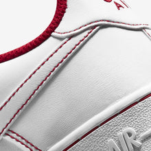 GS Nike Air Force 1 "Contrast Stitch" (White/University Red)(CW1575-100)