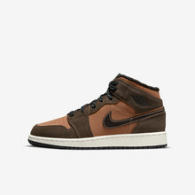 Women's / GS Air Jordan 1 Mid SE "Dark Chocolate" (DC7248-200)