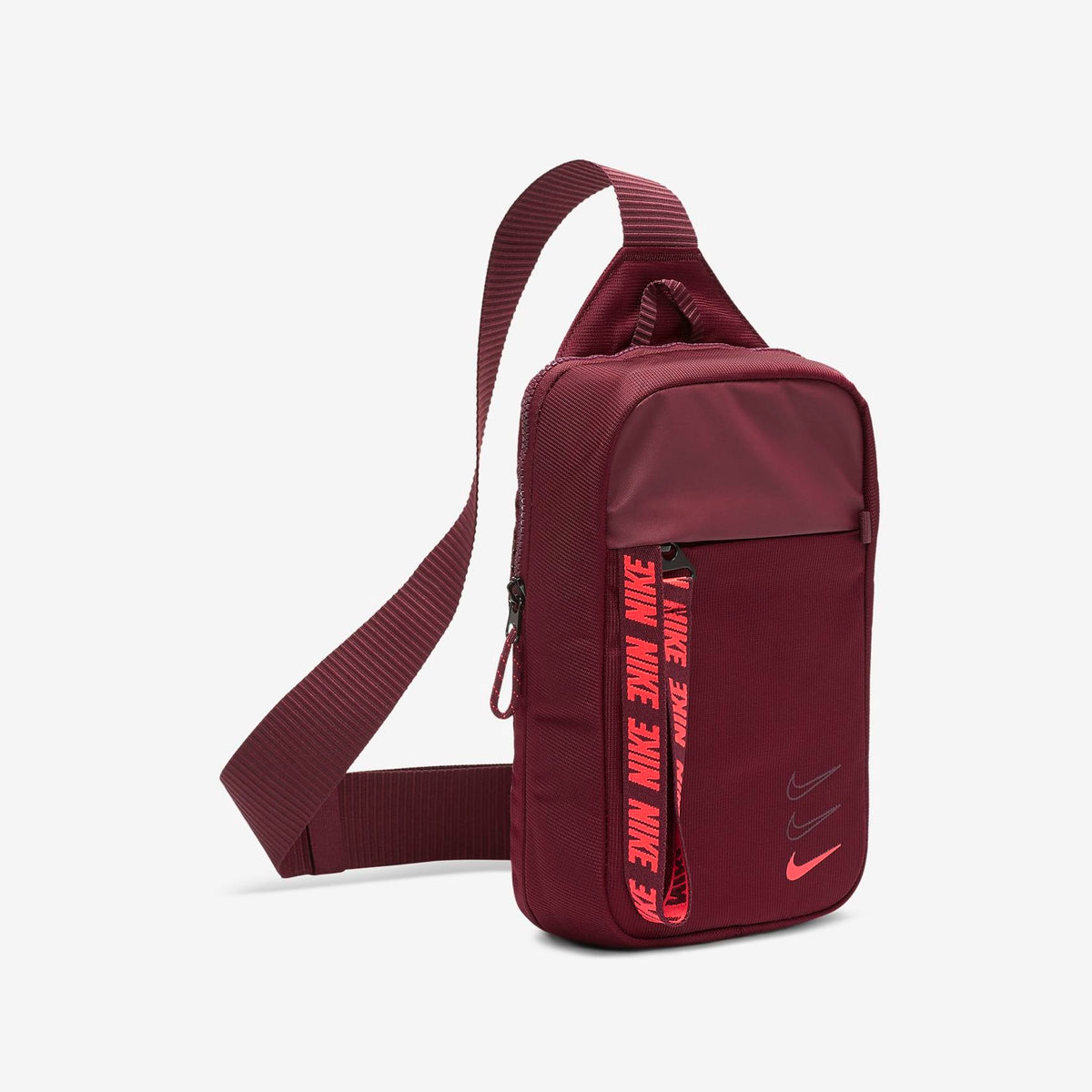 MARS PasaBUY - NIKE Sportswear Essentials Tote Bag Colour: Pink NIGHT  MAROON/NIGHT MAROON/LASER CRIMSON Product Details: For unisex Main zip  compartment with internal zip pocket Zipped front pocket Nike wordmark on  handles