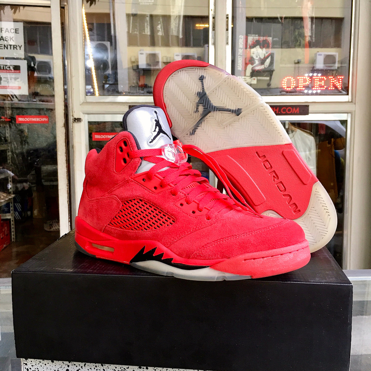 Jordan 5 Retro Red Suede Men's - 136027-602 - US