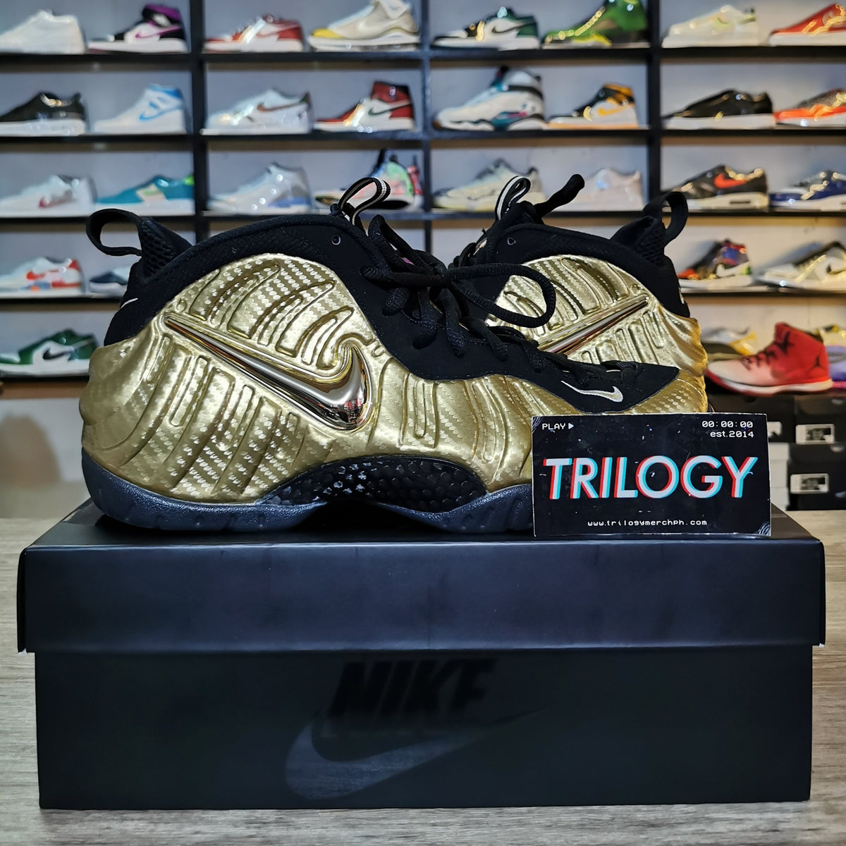 Nike foamposite pro metallic gold best sale