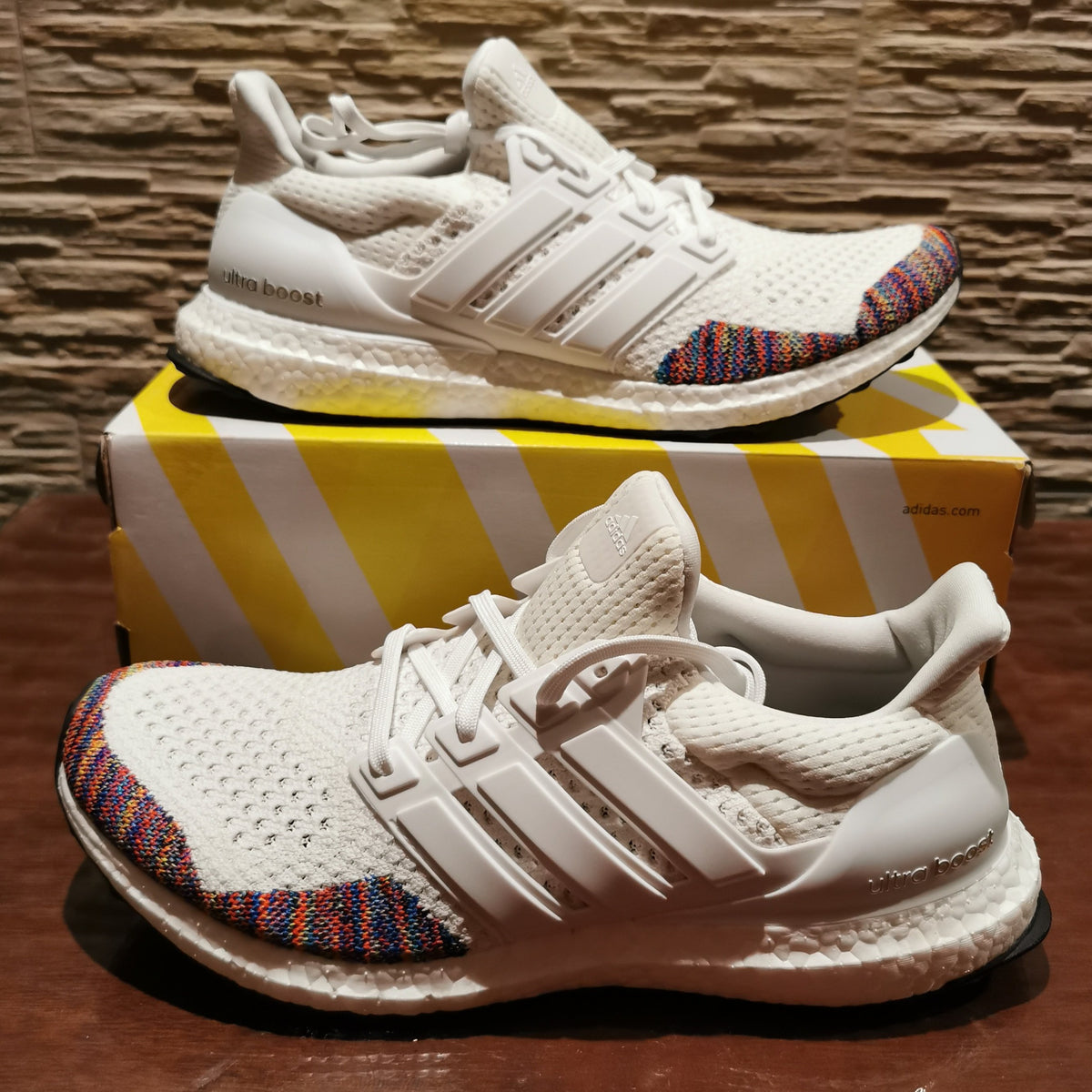 Adidas ultra outlet boost white rainbow