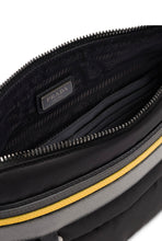 PRADA Racing Logo Nylon Pouch (Black/Marble Grey/Bright Yellow)