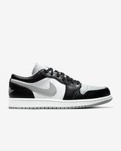 Men's Air Jordan 1 Low "Grey Toe / Shadow / Baron" (Black/Light Smoke Grey/White)(553558-039)