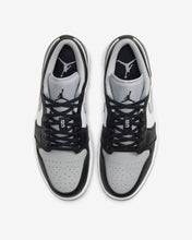 Men's Air Jordan 1 Low "Grey Toe / Shadow / Baron" (Black/Light Smoke Grey/White)(553558-039)