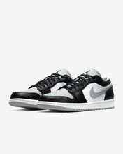 Men's Air Jordan 1 Low "Grey Toe / Shadow / Baron" (Black/Light Smoke Grey/White)(553558-039)