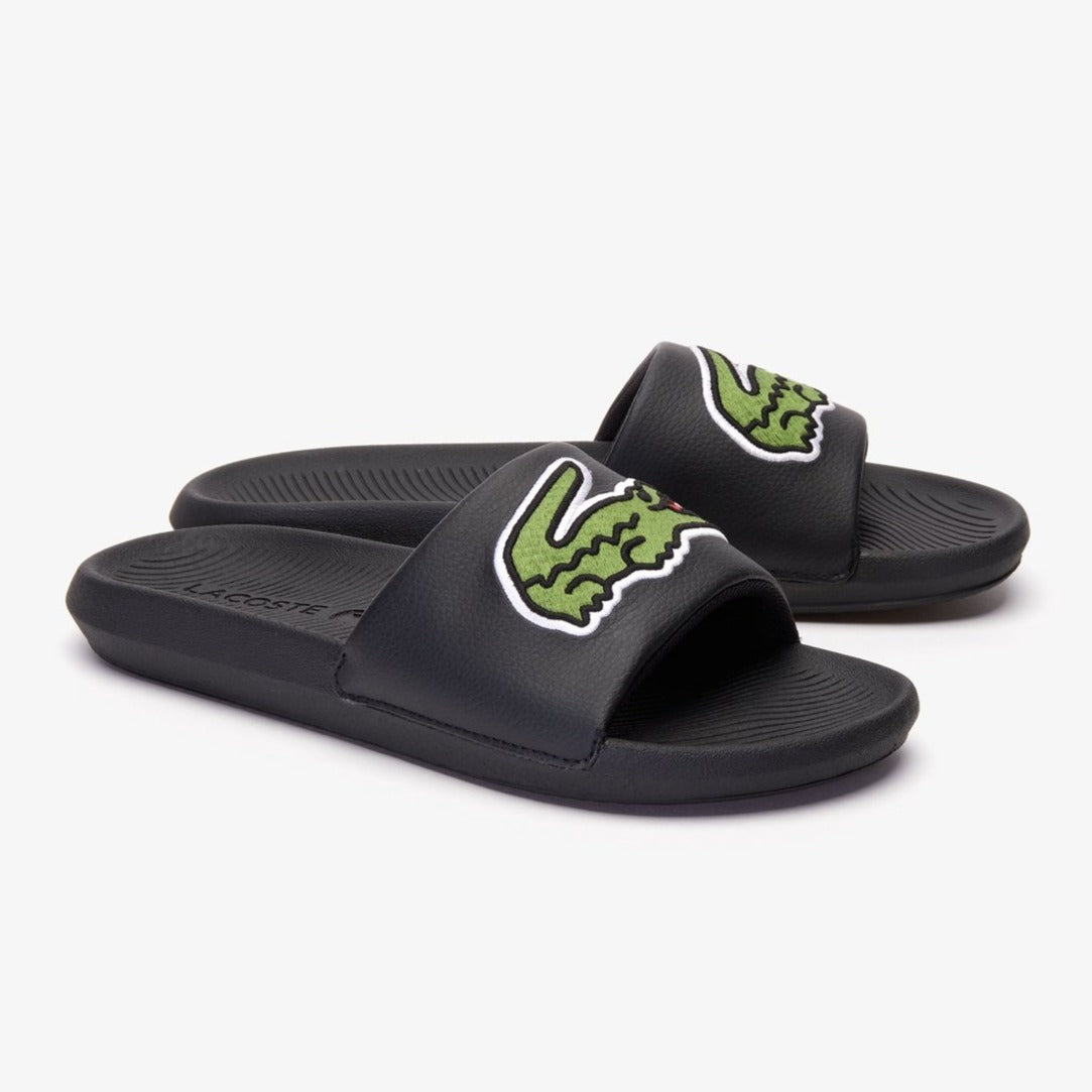 Lacoste big logo slides Clearance