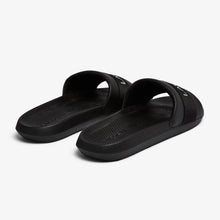 LACOSTE Men's Croco Text Print Slides (Black/Black)(7-41CMA0007-02H)