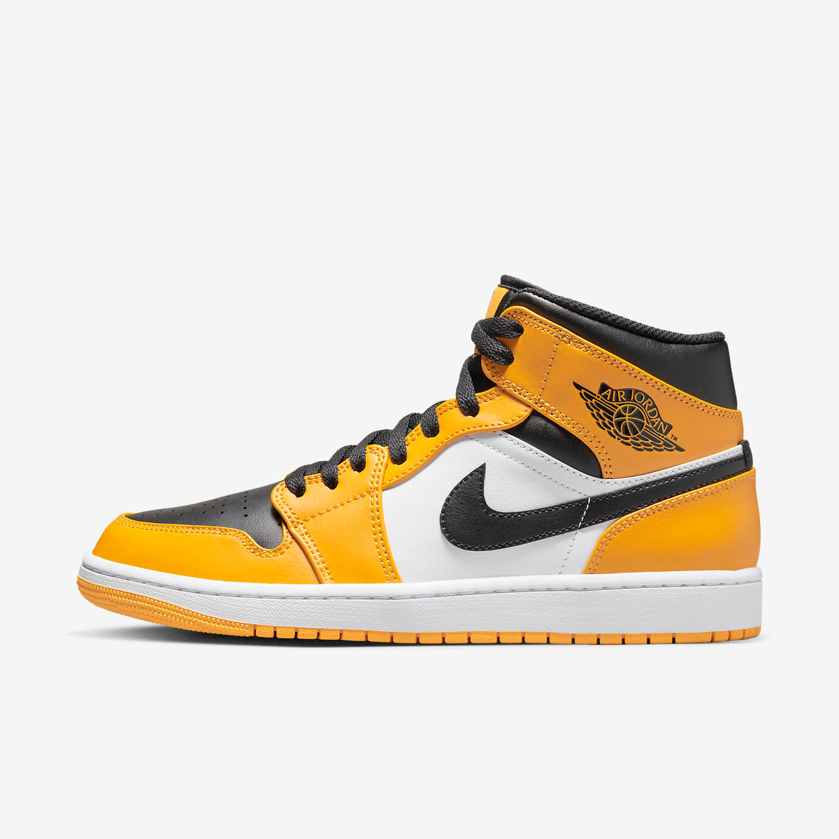 air jordan 1 mid black yellow
