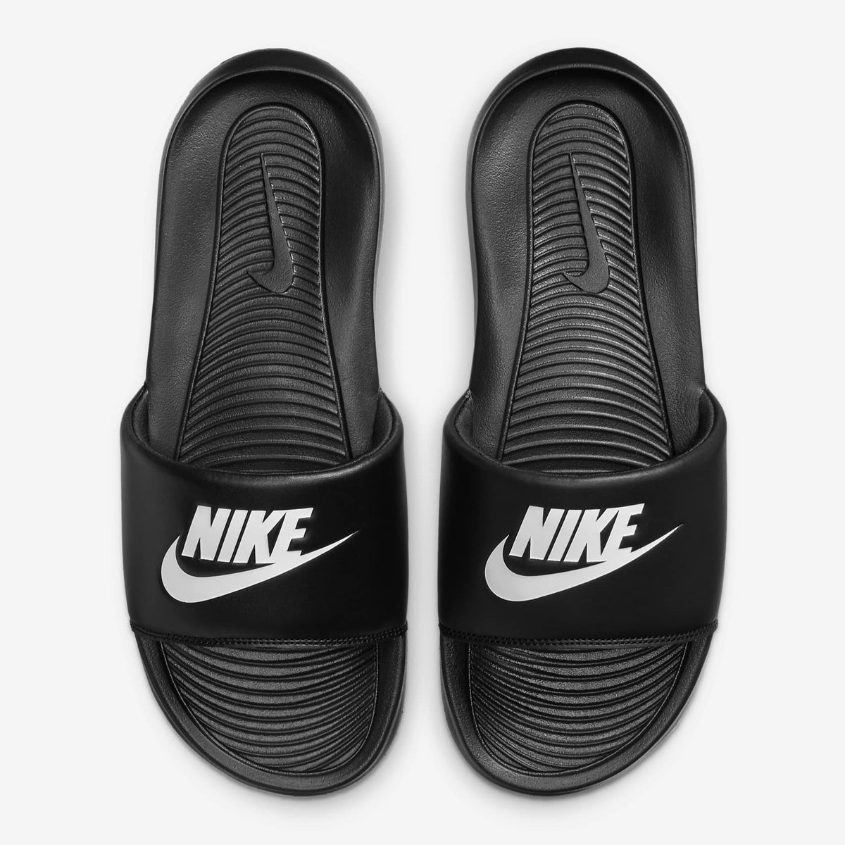 Men s Nike Victori One Slides Classic Black White CN9675 002 Trilogy Merch PH