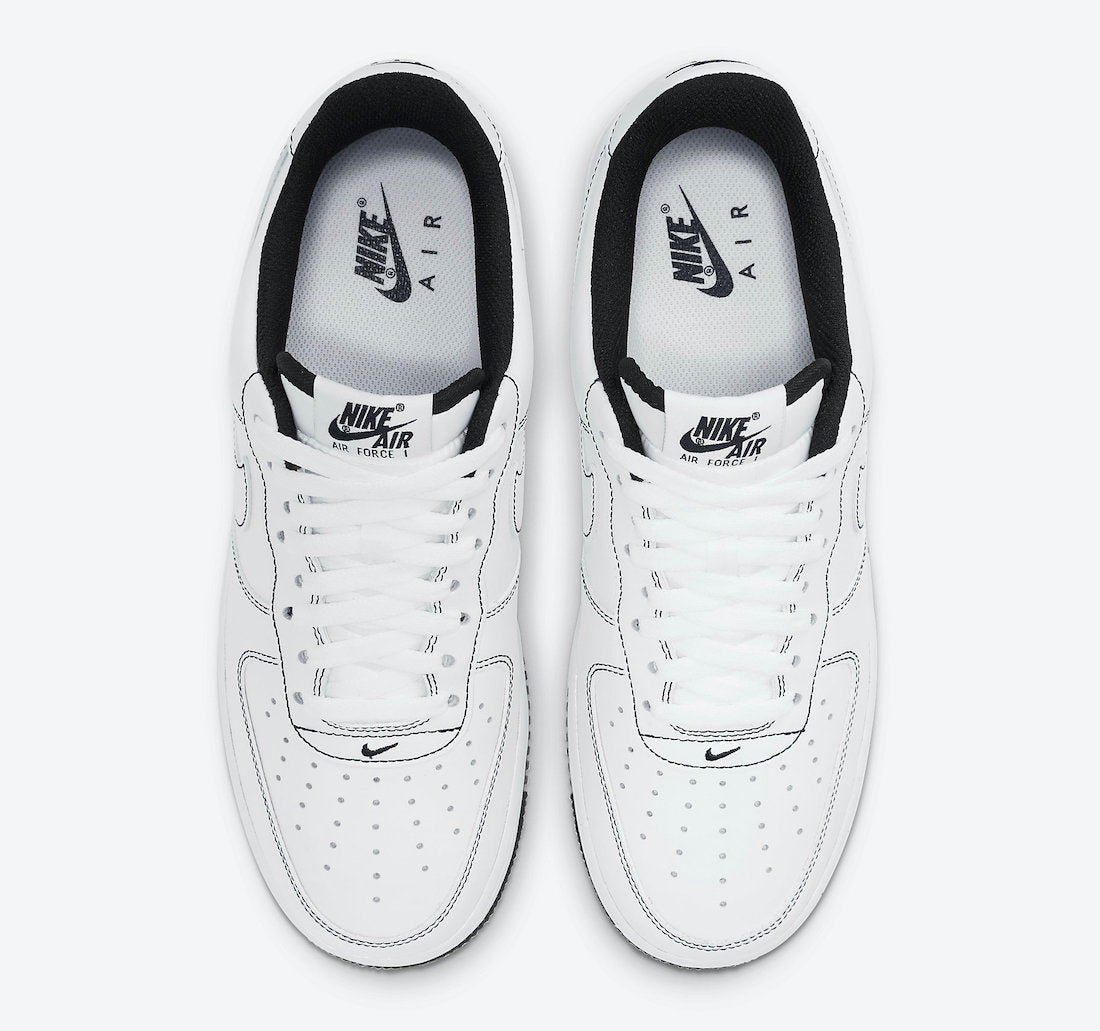 Contrast Stitch White Air Force Black Stitching Men's Nike Air