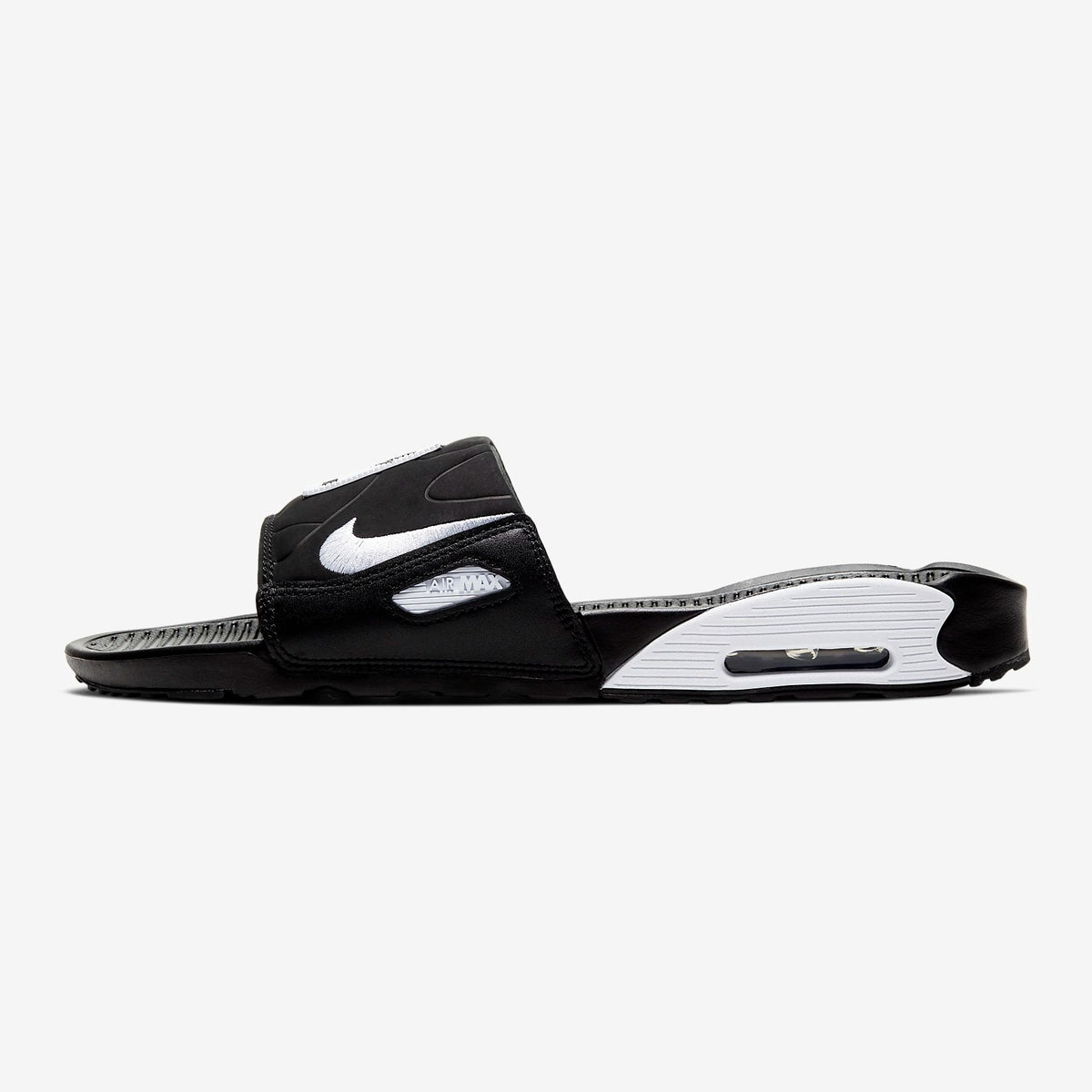Men's Nike Air Max 90 Slides (Black/White)(BQ4635-002) – Trilogy