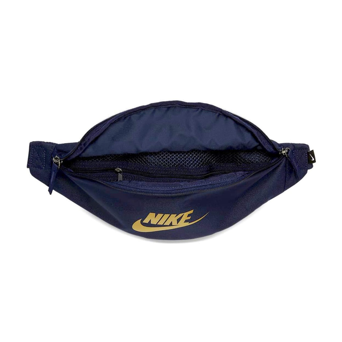 Nike fanny pack black and gold store