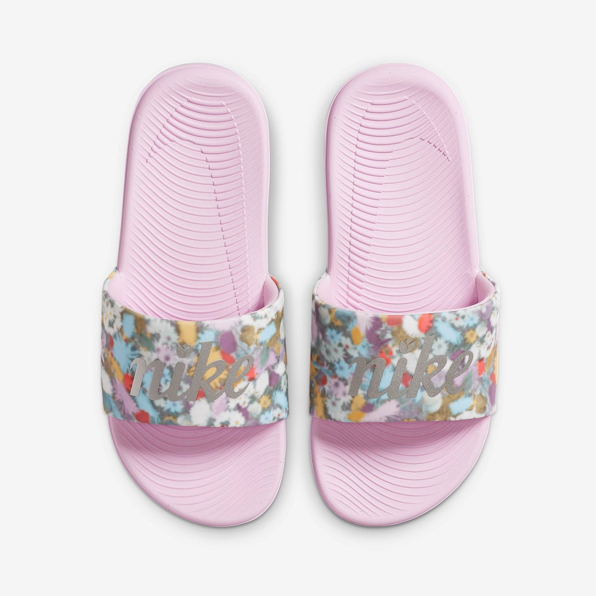 Nike slides outlet with flowers