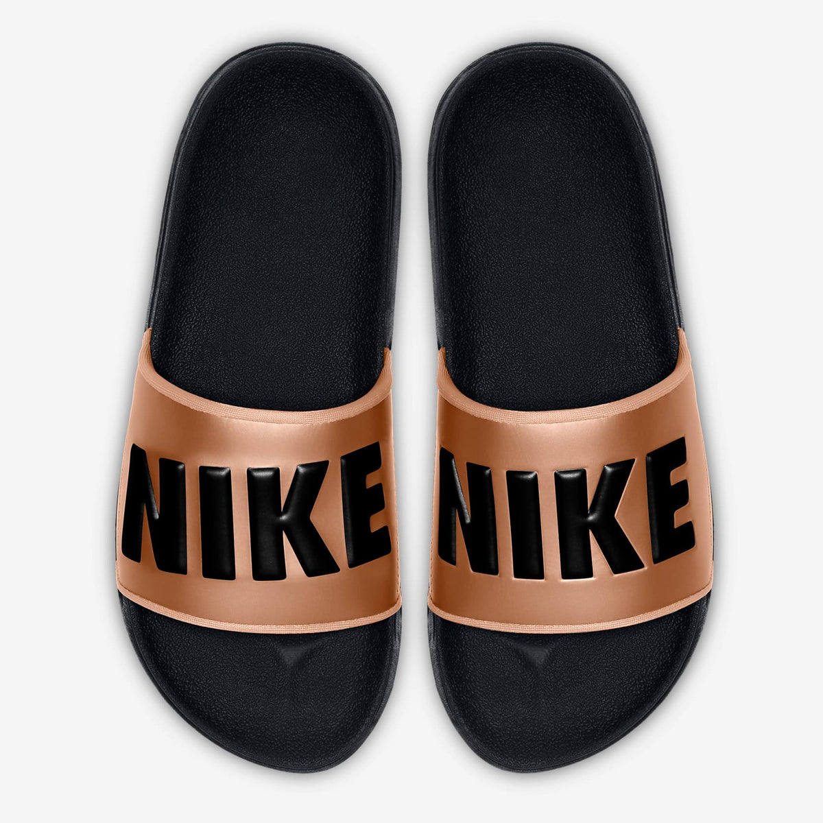 Bronze nike slides hotsell