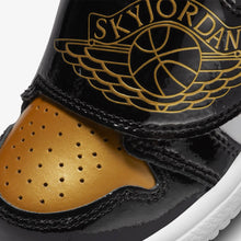 Baby & Toddlers Sky Jordan 1 "Patent Gold Toe" (White/Black/Metallic Gold)(DV6068-071)