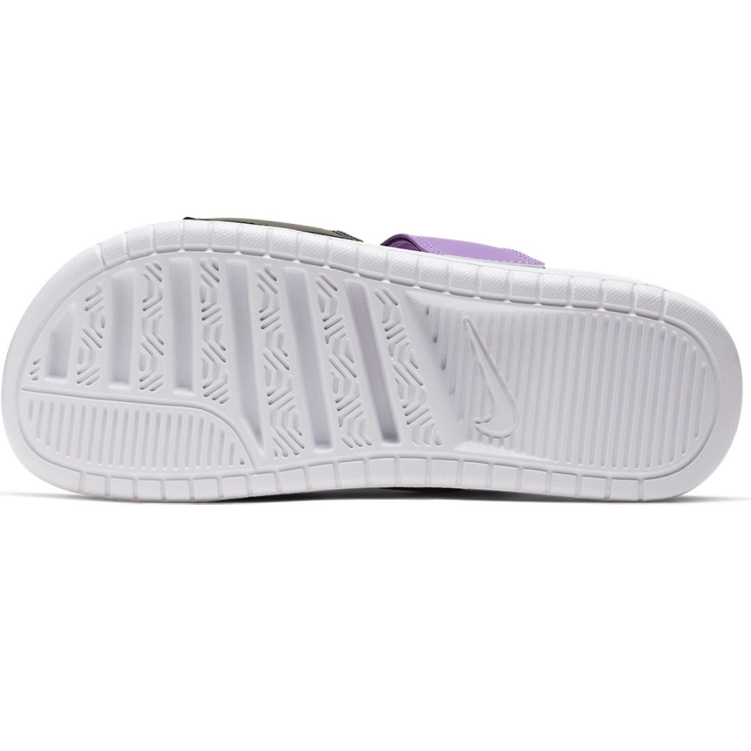 Nike Benassi Duo Ultra Slides Womens White Aurora Green Black Trilogy Merch PH