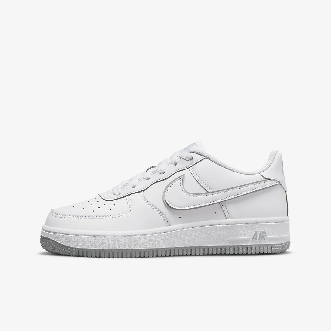 GS Women s Nike Air Force 1 Low Retro White Wolf Grey DX5805 100 Trilogy Merch PH