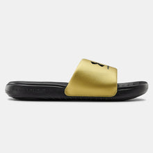 Under Armour Ansa Fixed Slides (Black/Metallic Gold)(3023772-006)(NO BOX RELEASE)