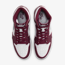 Men's Air Jordan 1 Retro High OG "Bordeaux" (White/Bordeaux/Metallic Silver)(555088-611)