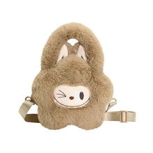 THE MONSTERS Labubu Plush Flower Bag (Brown)