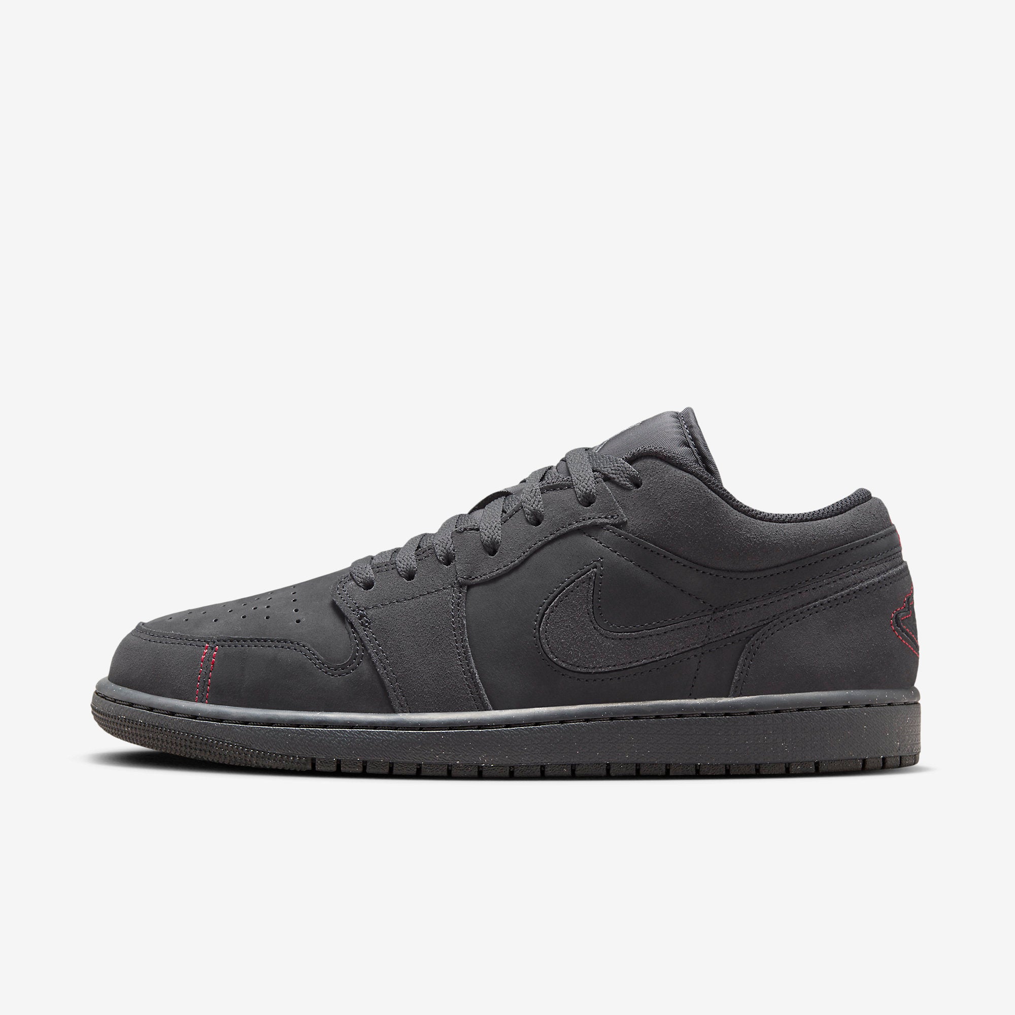 black red and white jordan 1 low top